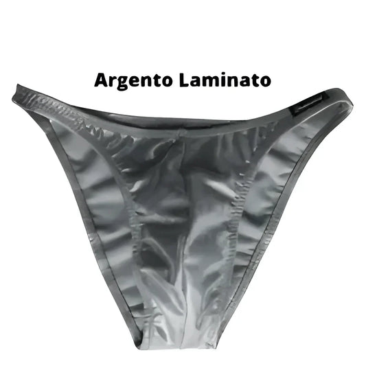 Wettkampf Bodybuilding SilberLaminiert – Art. Dn109 - S / Argento - Kostüm-Wettbewerb